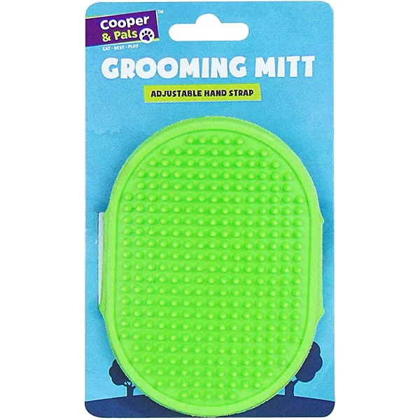 Cooper & Pals Adjustable Hand Strap Dog Grooming Mitt