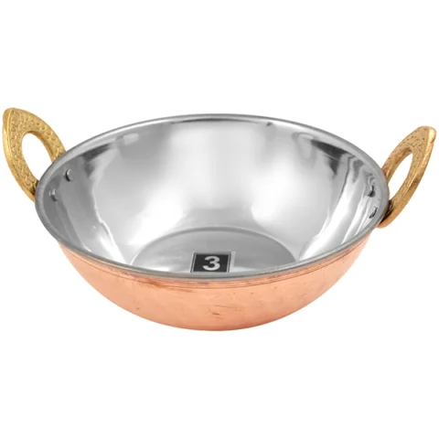 Copper Steel Balti Dish 17.5cm