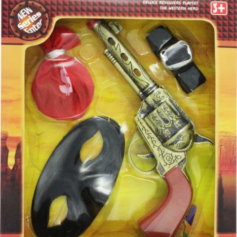 Cowboy West DetaiLED Pistol With Accessories In Box (30cm X 21cm)