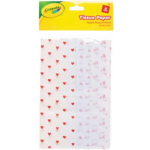 Crayola Heart Assortment Tissue Paper 8 Pack