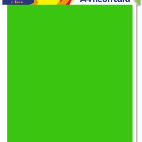 Cre8 A4 150Gsm Green Neon Card 12 Pack