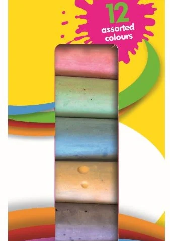 Cre8 Coloured Pavement Chalk 12 Pack
