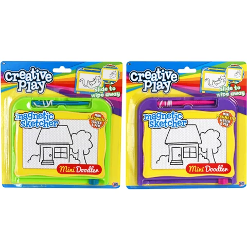 Creative Play Mini Doodler Magnetic Sketcher Assorted Colours