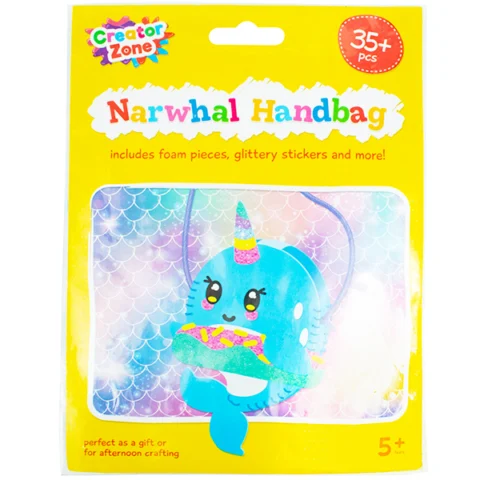 Creator Zone Make Your Own Narwhal Handbag 35pc+