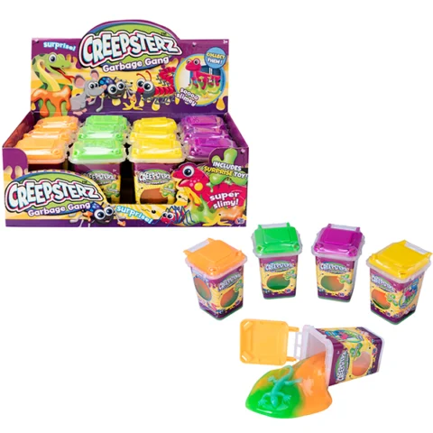 Creepsterz Garbage Gang Slime Bin Toy Assorted