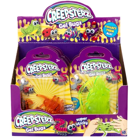 Creepsterz Gel Bugz Squishy Animal Toys Assorted