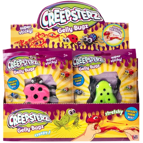 Creepsterz Gelly Bugz Squishy Gel Animal Toys Assorted