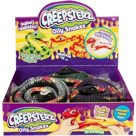 Creepsterz Oily Snakes Squish Toys Assorted