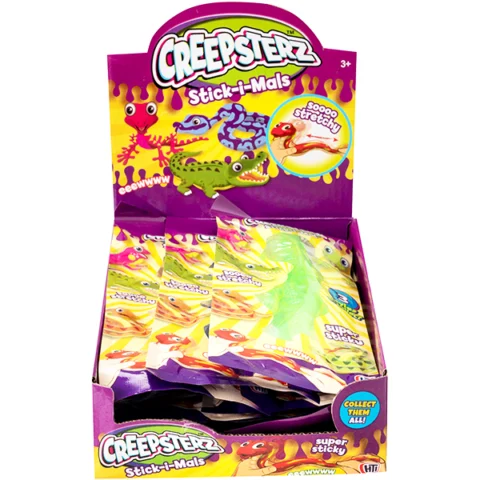 Creepsterz Stick-I-Mais Stretchy Lizard Gel Toys Assorted