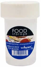 Cuisine 400ml Screw Top Beaker Clear/Ice White