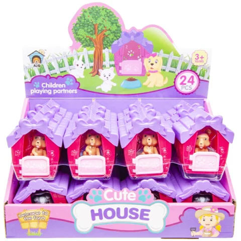 Cute Pet House Play Set Assorted