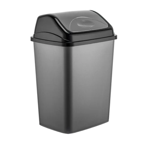 Dark Grey Swing Dustbin 7.5l