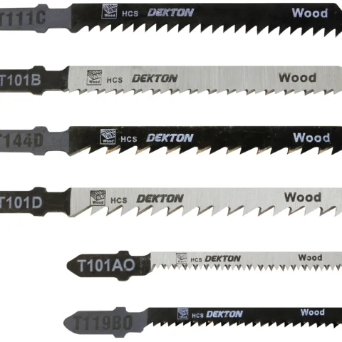 Dekton 10 Piece Jigsaw Blade Set (T-Style Shank)