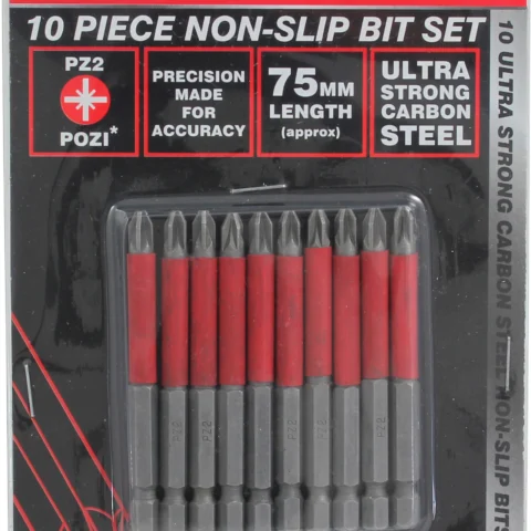 Dekton 10pc Pozi PZ2 Non-Slip Bit Set 75mm