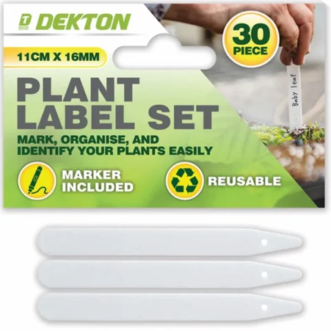 Dekton 11cm X 16mm Garden Plant Label Set 30pc