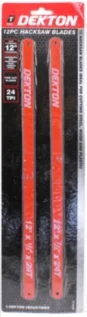 Dekton 12pc Hacksaw Blades