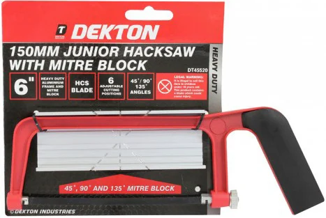 Dekton 150mm Junior Hacksaw With Mitre Block