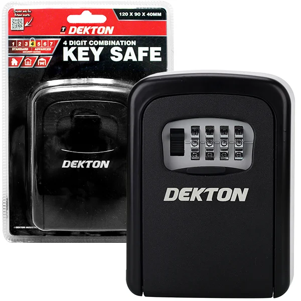 Dekton 4 Digit Combination Key Safe 120 X 90 X 40mm