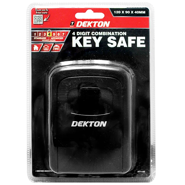 Dekton 4 Digit Combination Key Safe 120 X 90 X 40mm