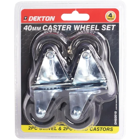 Dekton 40mm Castor Wheel Set 4pc