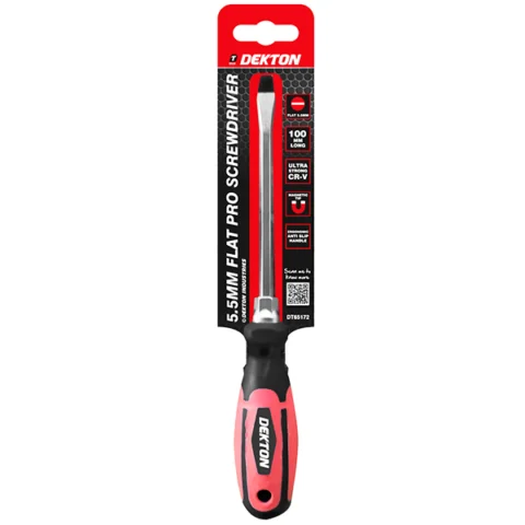 Dekton 5.5mm Flat Pro Screwdriver 10cm