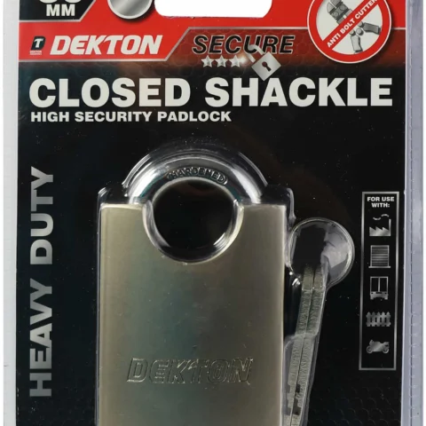 Dekton 50mm Closed Shackle High Security Padlock