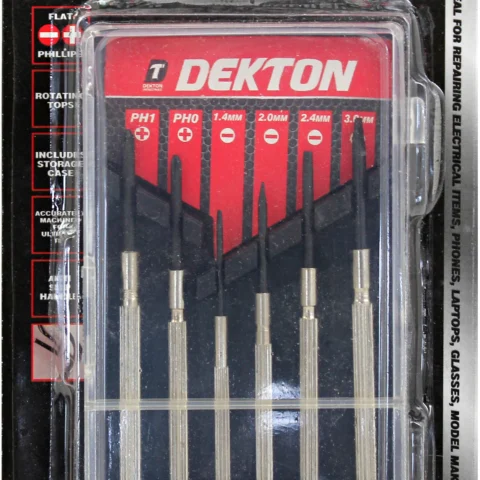 Dekton 6 Piece Precision Screwdriver Set