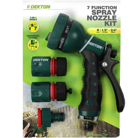 Dekton 7 Function Nozzle Spray Gun Kit 4pc