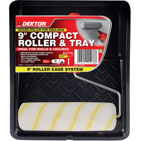 Dekton 9" Compact Paint Roller & Tray