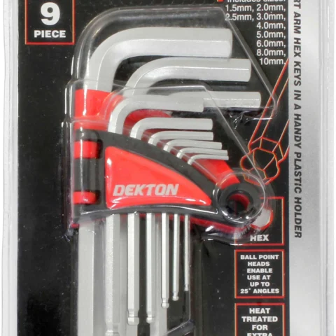 Dekton 9 Piece Ball End Short Hex Key