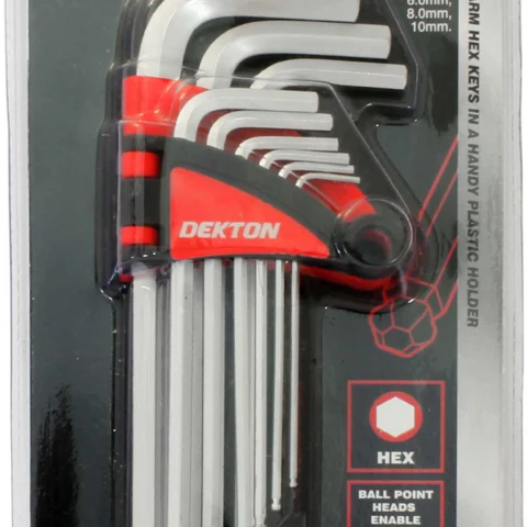 Dekton 9 Piece Long Arm Ball End Hex Key