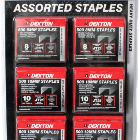 Dekton Assorted Staples 3000 Pieces
