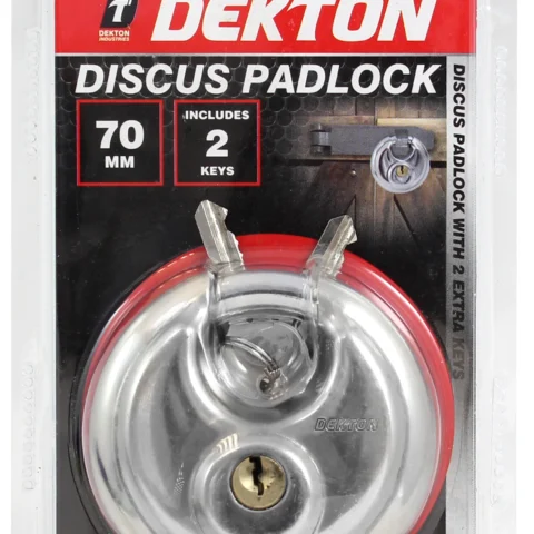 Dekton Discus Heavy Duty Padlock 70mm With 2 Keys