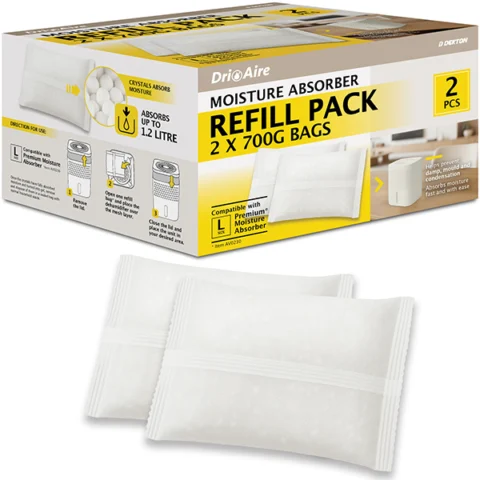 Dekton Dri Aire Large Moisture Absorber Refill Pack 2 X 700g