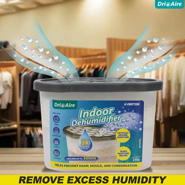 Dekton Dri Aire Natural Scent Indoor Dehumidifier 500ml