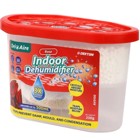 Dekton Dri Aire Rose Scent Indoor Dehumidifier 500ml