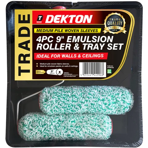 Dekton Emulsion Paint Roller Set 9" 4pc
