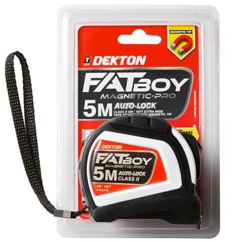 Dekton Fatboy Magnetic-Pro Auto Lock Tape Measure 5m