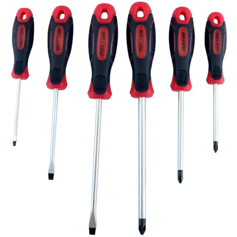 Dekton Flat & Phillips Screwdriver Set Assorted 6pc