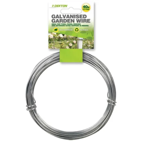 Dekton Galvanised Metal Garden Wire 0.75mm X 40m