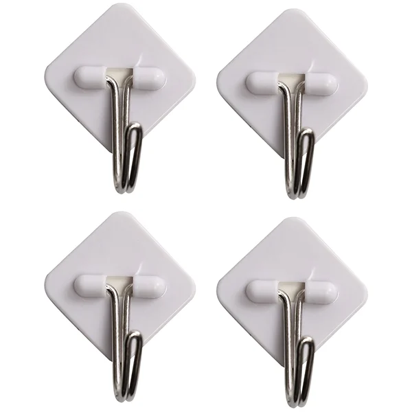Dekton Gecko Grip Adhesive White Utensil Hook Set 3pc