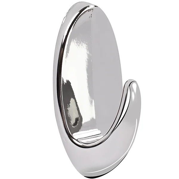 Dekton Gecko Grip Chrome Jumbo Hook with Adhesive Strip
