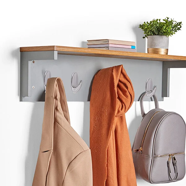 Dekton Gecko Grip Chrome Jumbo Hook with Adhesive Strip