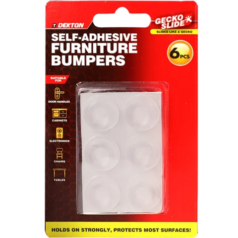 Dekton Gecko Slide Self-Adhesive Furniture Bumpers 6 Pack