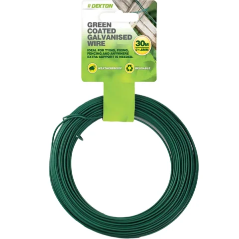 Dekton Green PVC Coated Galvanised Wire 1.6mm X 30m