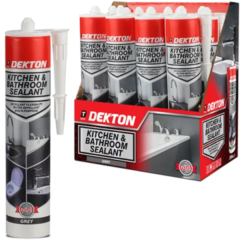 Dekton Grey Kitchen & Bathroom Sealant 290ml