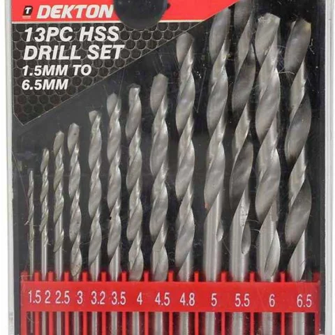 Dekton HSS Drill Bit Set 1.5mm-6.5mm 13pc