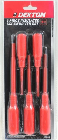 Dekton Insulated Screwdriver Set 5 Pack