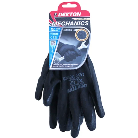 Dekton Mechanics Latex Foam Working Gloves 10/Xl