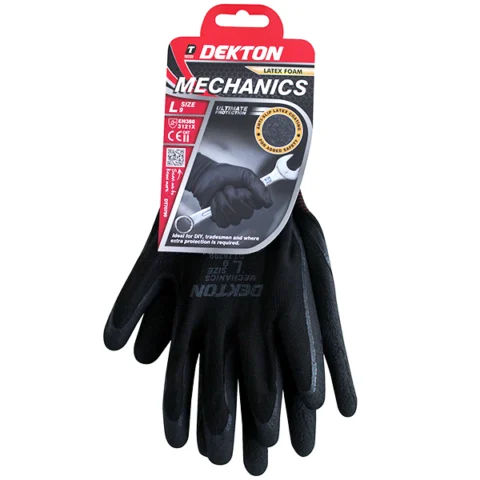 Dekton Mechanics Latex Foam Working Gloves 9/Large